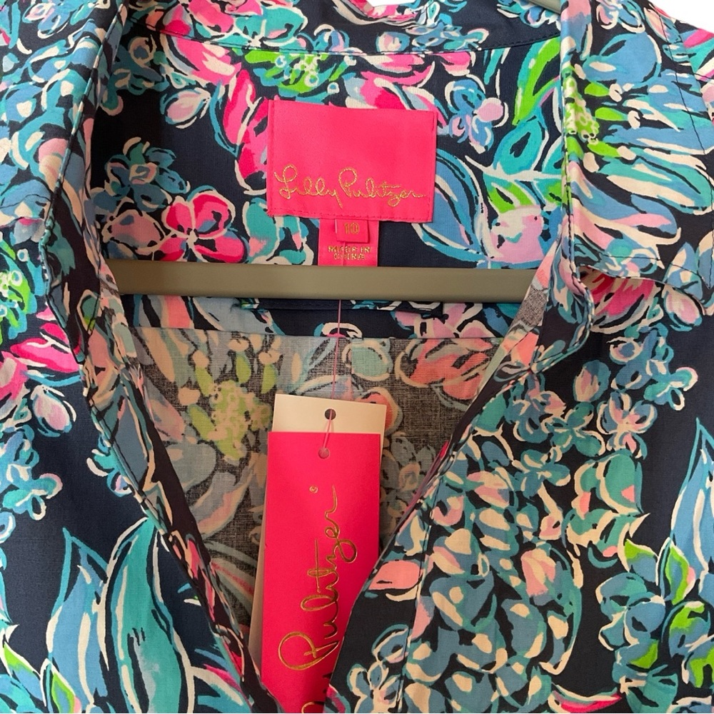 NWT Lilly Pulitzer Floral Long Sleeve Dress - Picture 4 of 9